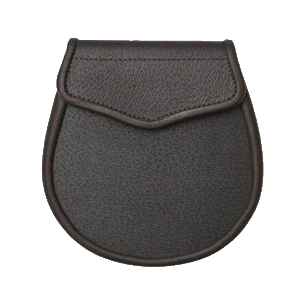 Dark Brown Leather Basic Design Sporran