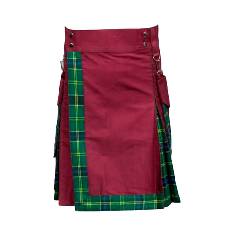 Burgundy Style Hybrid Kilt