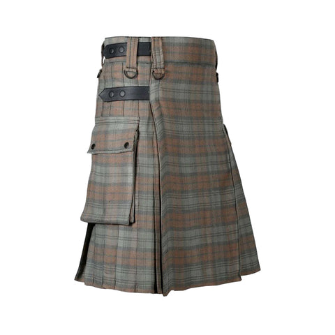 Choose Your Tartan Utility Kilt with Leather Straps