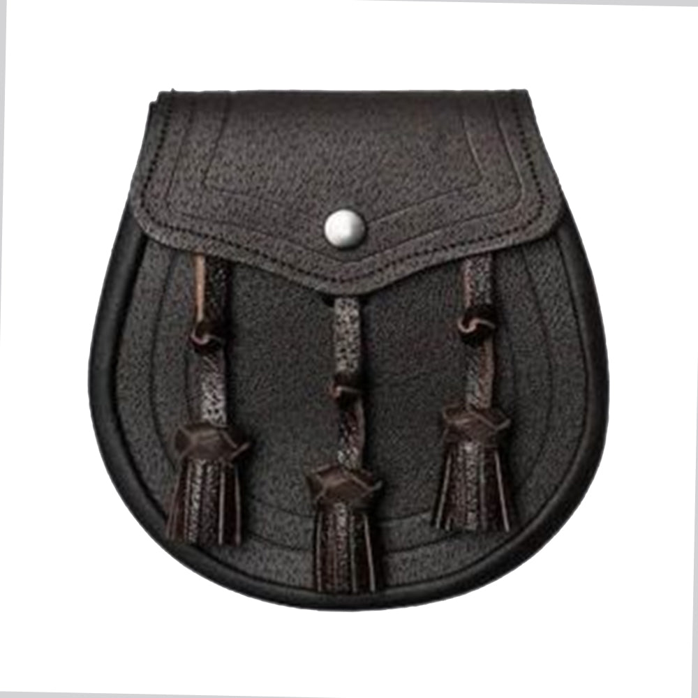 Dark Brown Classic Design Leather Sporran