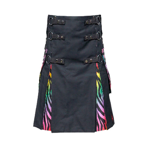 New Rainbow Tiger Striped Kilt