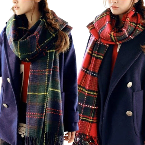 Acrylic Wool Tartan Scarves