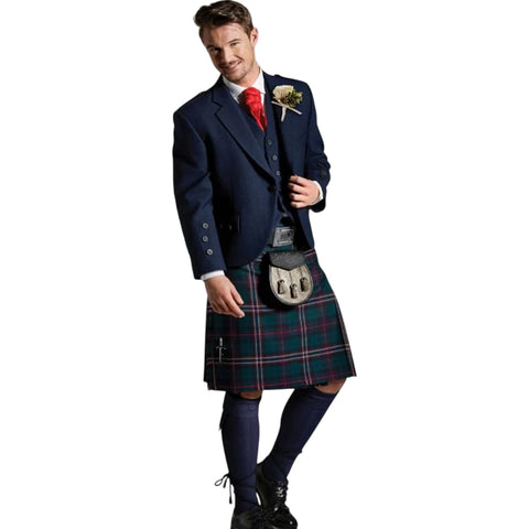 Scottish National Navy Blue Tweed Kilt Outfit