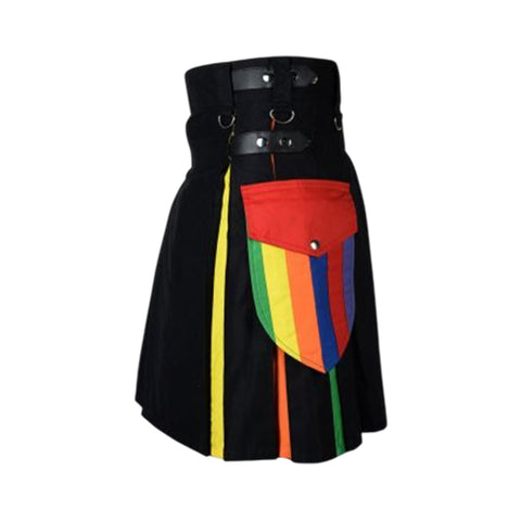 LGBT Pride Hybrid Utility Kilt For Men
