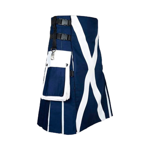 Scottish Flag Design Interchangeable Utility Kilt