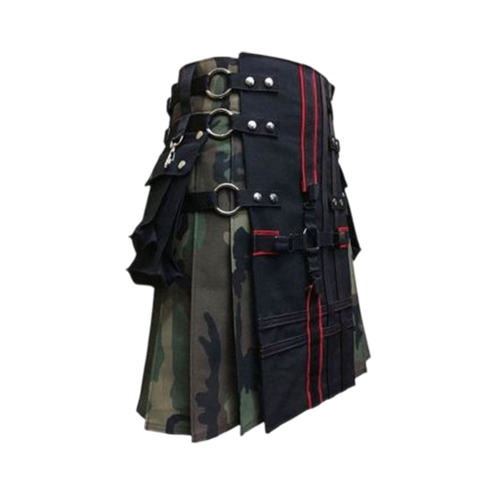 Interchangeable Camouflage Gothic Utility Kilt