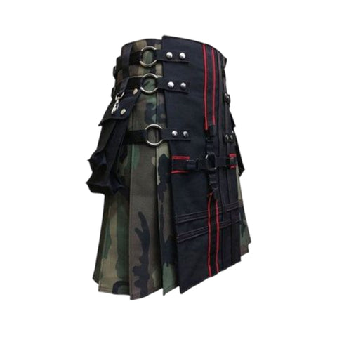 Interchangeable Camouflage Gothic Utility Kilt