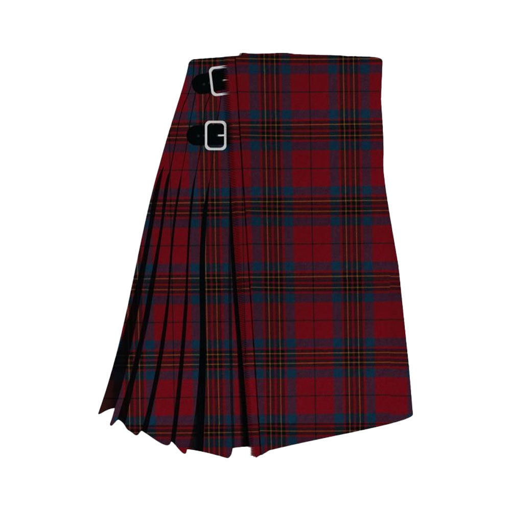 Leslie Red Muted Tartan Kilt