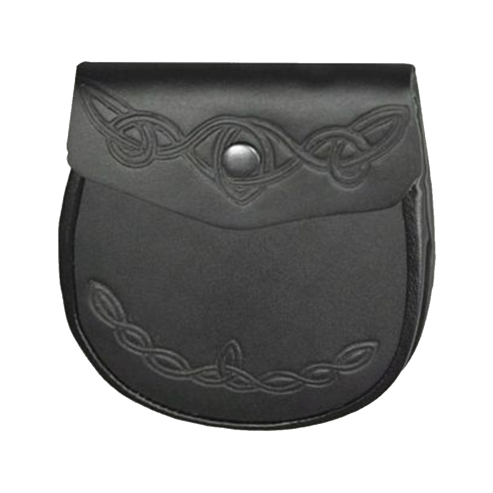 Celtic Knot Detail Leather Sporran