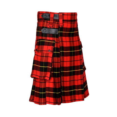 Men's Scottish Utility Kilt with Cargo Pockets - Wallace Tartan