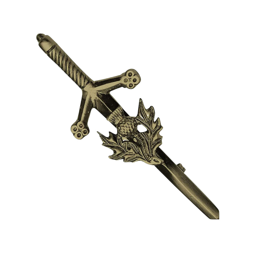 Antique Thistle Kilt Pin