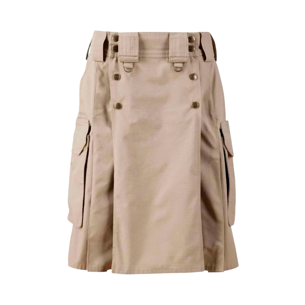 Khaki Combat Utility Kilt