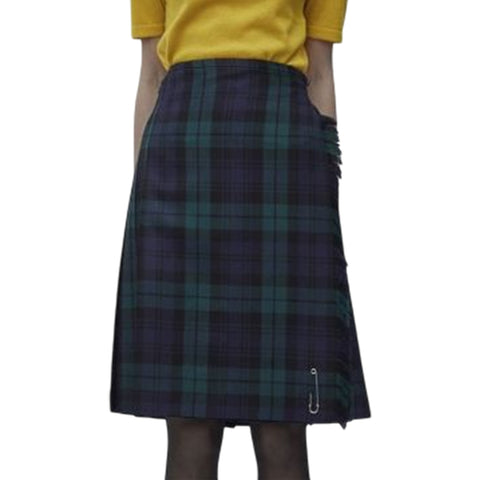 Women Black Watch Tartan Kilt