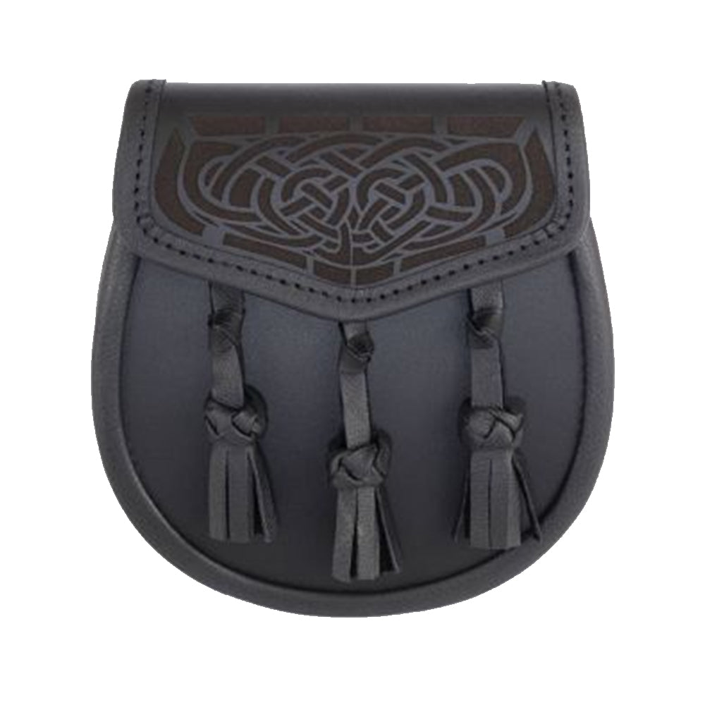 Laser Etched Leather Sporran