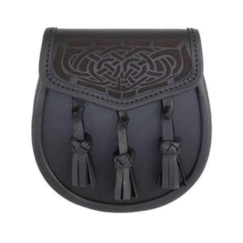 Laser Etched Leather Sporran