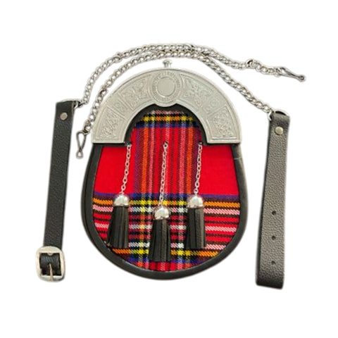 Royal Stewart Tartan Sporran With Chain