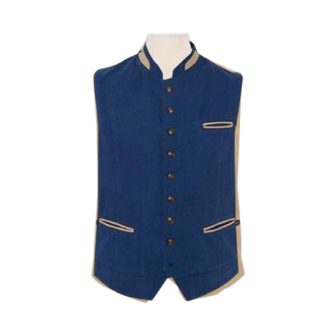 Canvas Austrian Tirol Waistcoat Sand Beige