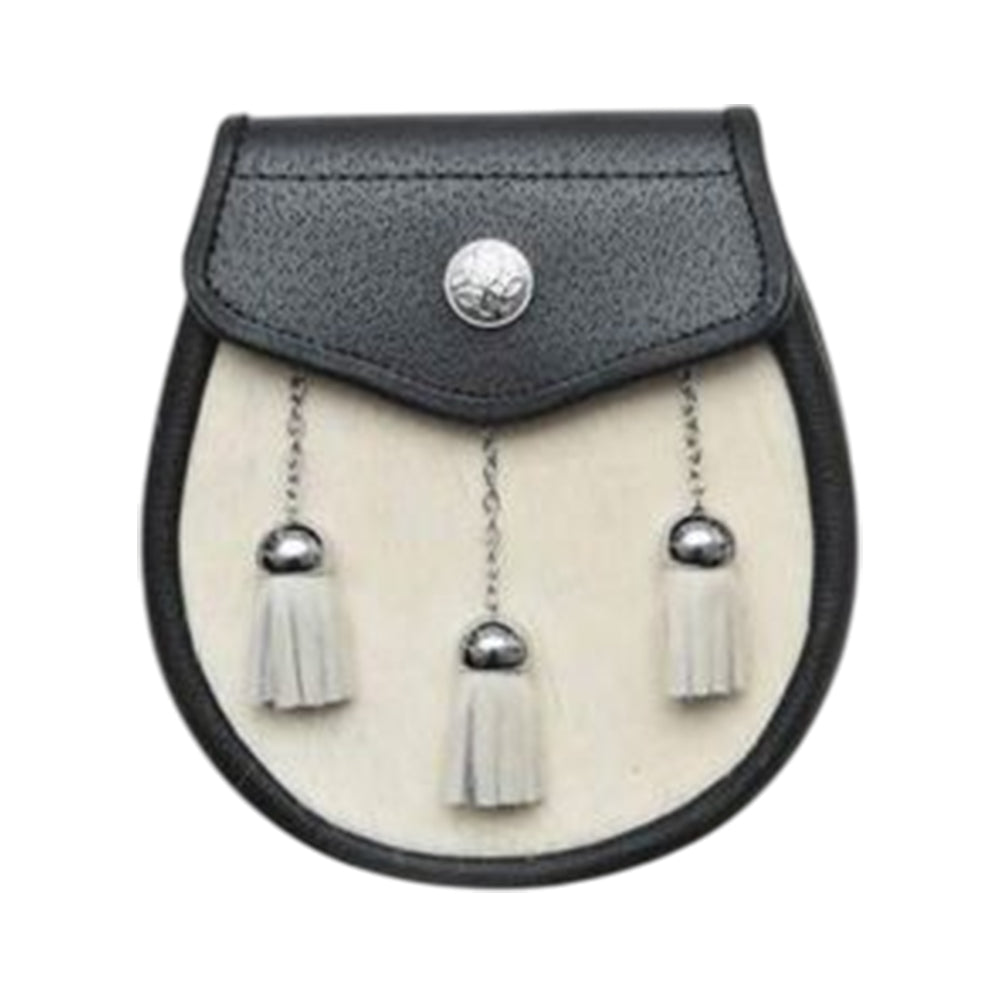 Semi Dress Natural Calfskin Celtic Boss Sporran