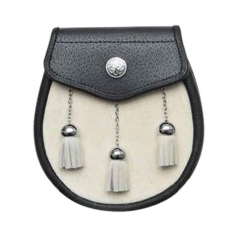 Semi Dress Natural Calfskin Celtic Boss Sporran