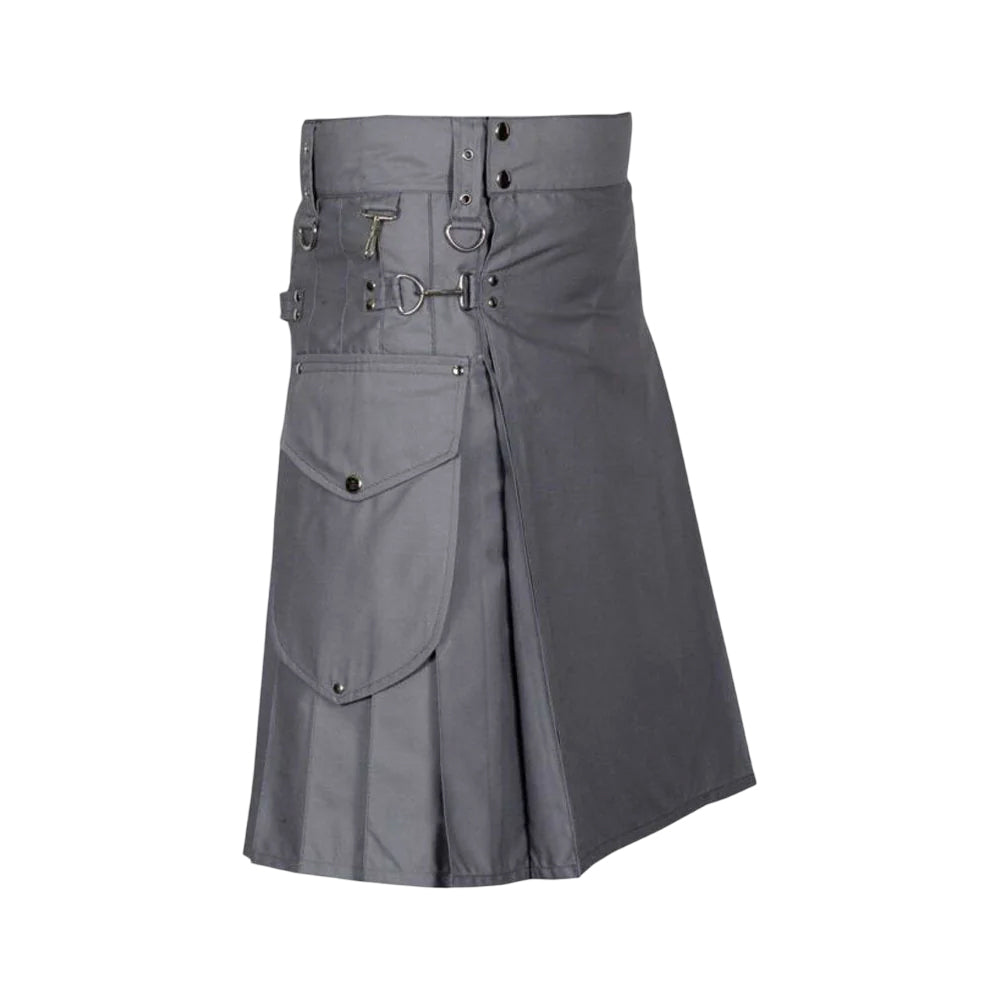 Modern Utility Kilt With Cargo Pockets