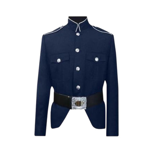 Guard Kilt Jacket Navy Silver