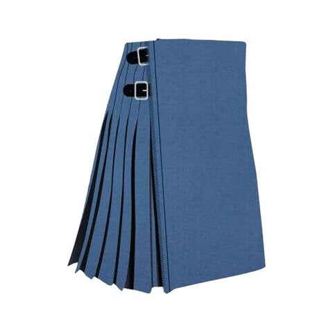 Solid Blue Ancient Tartan Kilt