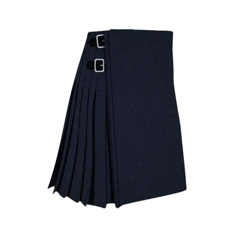 Solid Blue Modern Tartan Kilt