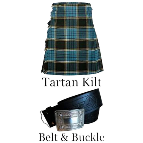 Anderson Tartan Kilt With Kilt Belt And Buckle