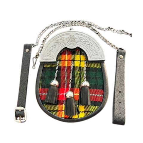 Buchanan Tartan Sporran With Chain