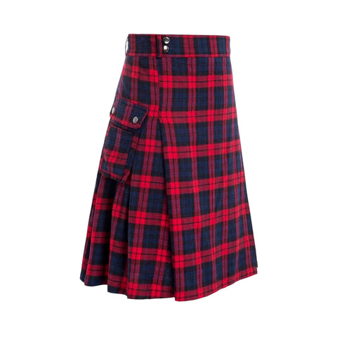 Brown Modern Utility Tartan kilt