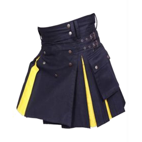 Men Women Mini Skirts Style Utility Kilt
