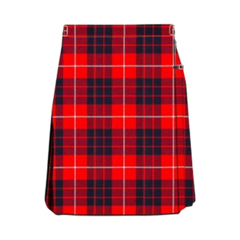 Red Hamilton Modern Women Tartan Kilt