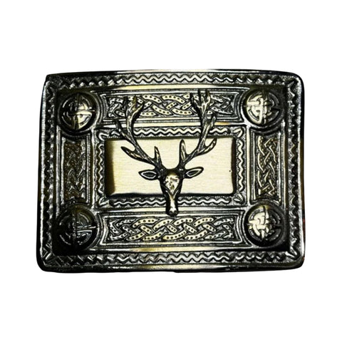Antique Stag Head Buckle